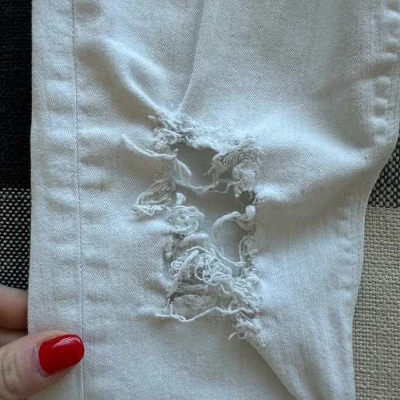 Hudson Nico Dreamer Denim in White Distressed - Picture 11 of 11